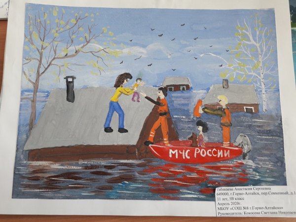 Рисунок на тему спасение на воде