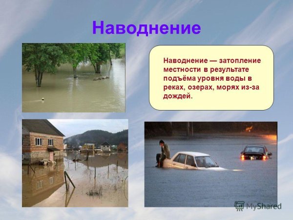 Наводнение это определение кратко