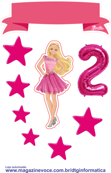 Happy Birthday Barbie надпись на фоне с блестками