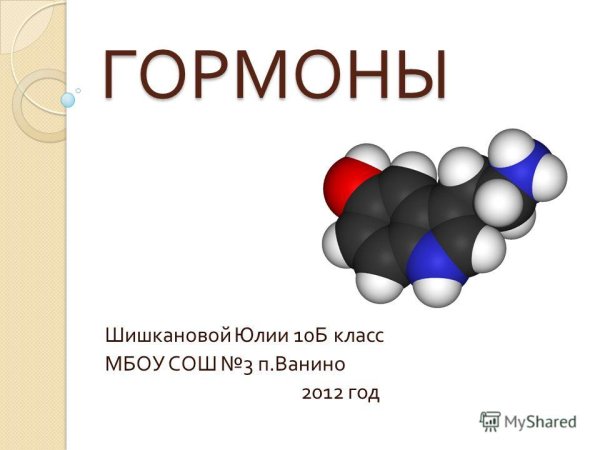 Презентация на тему гормоны