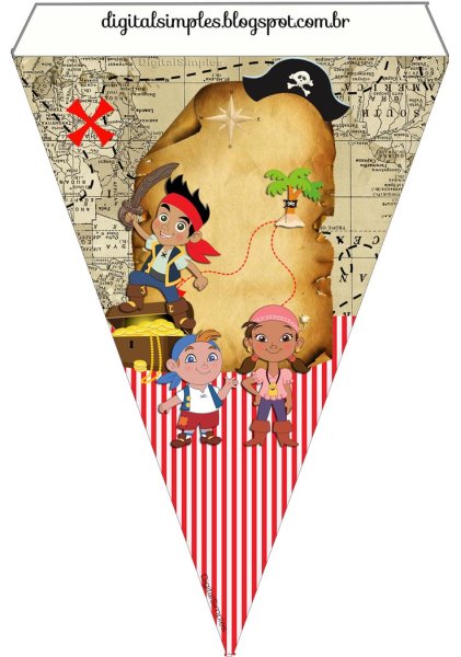 Флажки для пиратской вечеринки