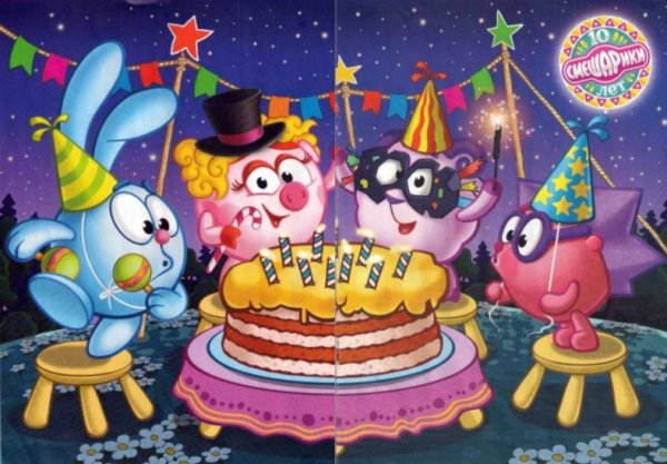 С днем рождения. Плакат