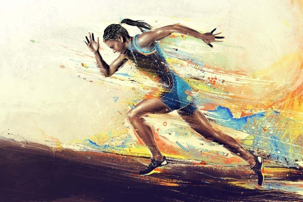 Стилизованные спортсмены