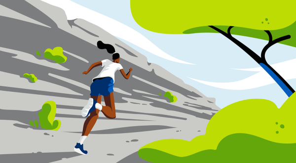 Векторная иллюстрация бег