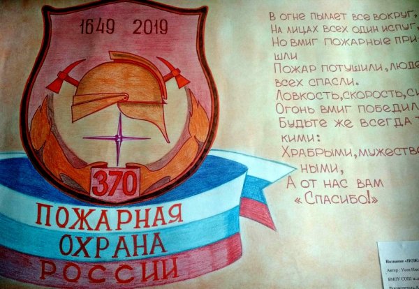 Стенгазета пожарная охрана