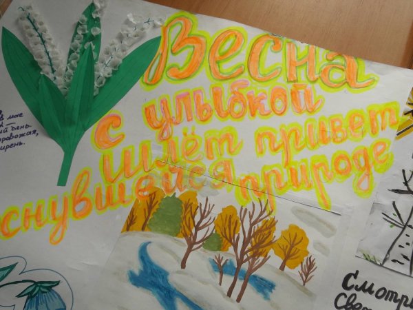 Плакат на тему Весна