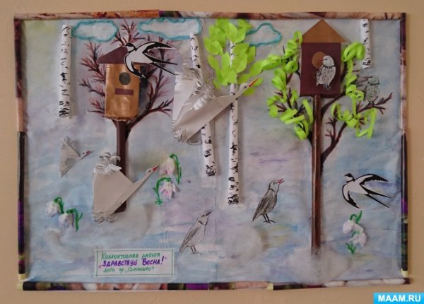 Выставка детских работ на весеннюю тематику