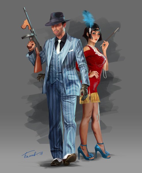 Гангстерские иллюстрации