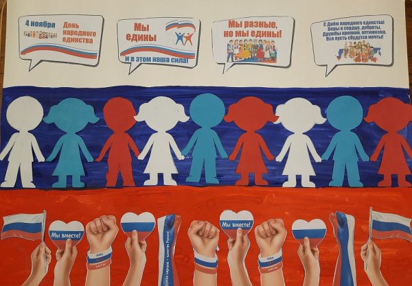 Выставка рисунков мы едины