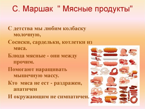 Схема разруба мяса