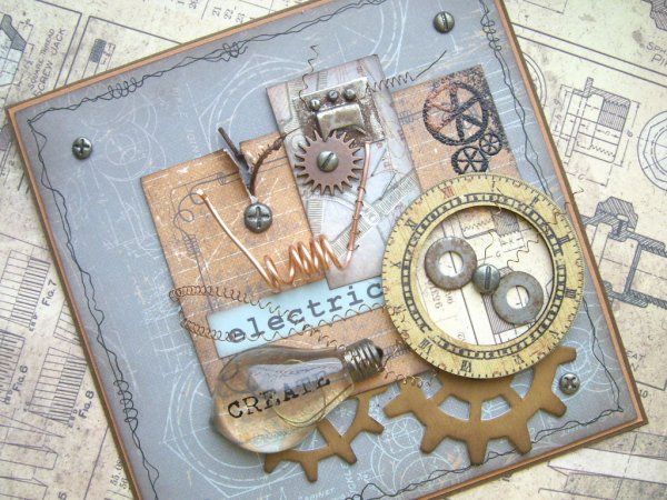 Открытки стимпанк Скрапбукинг