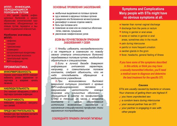 Памятка ЗППП