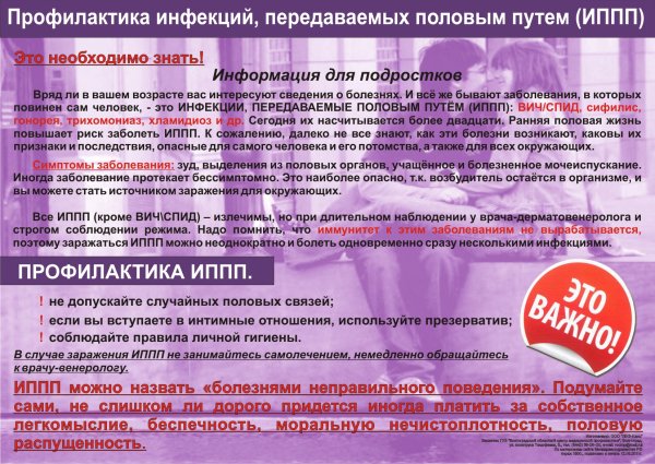 Профилактика ЗППП буклет