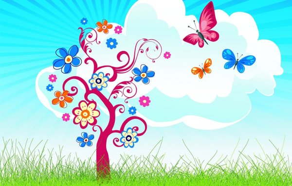 Красивое дерево детское