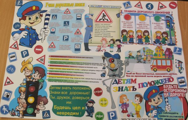 Плакат безопасное колесо