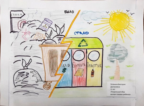 Раздельный сбор мусора для детей