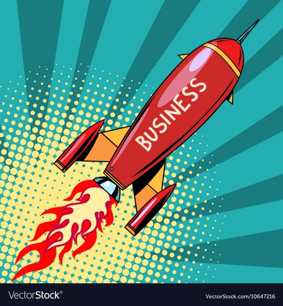 Ракета бизнес иллюстрация