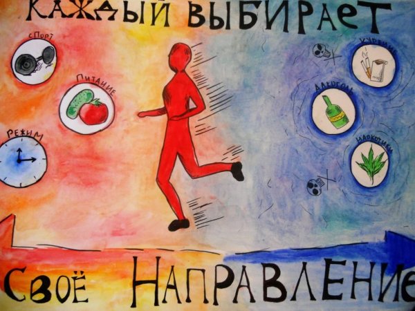 Рисунок на тему здоровый образ жизни