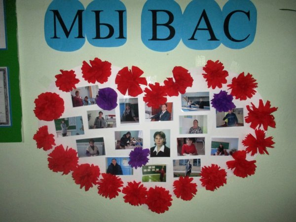 Рисунок на ватмане на день учителя