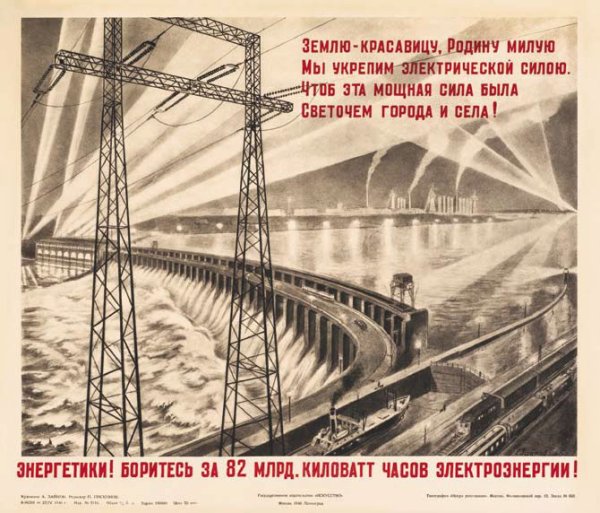 День Энергетика советские плакаты