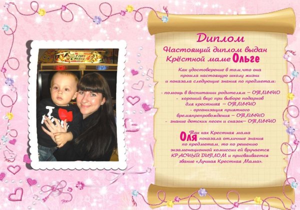Подарок крестной маме на день рождения