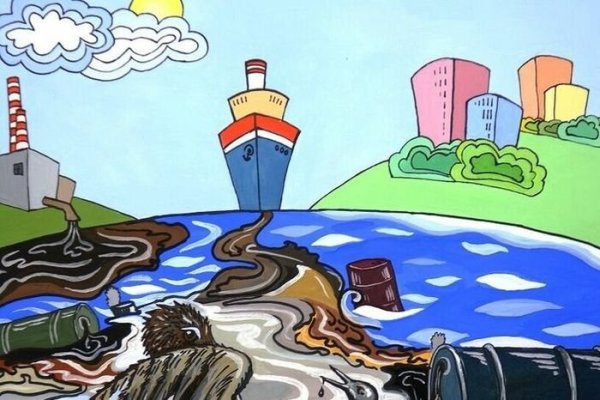 Загрязнение воды для детей