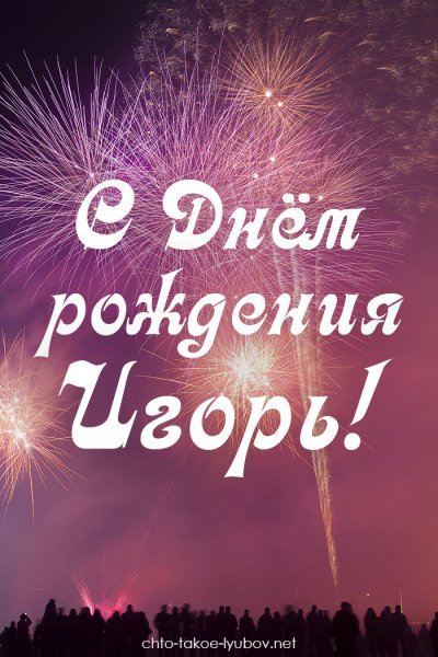С днём рождения Игорь