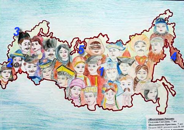 Многоликая Россия рисунки