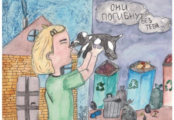Рисунки бездомных животных детские