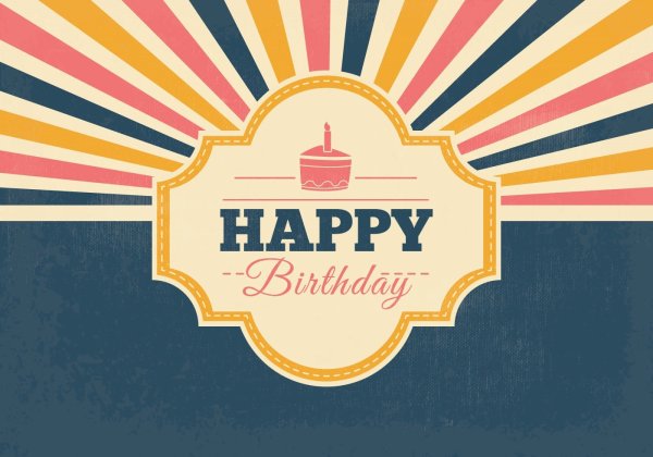 Happy Birthday шаблон