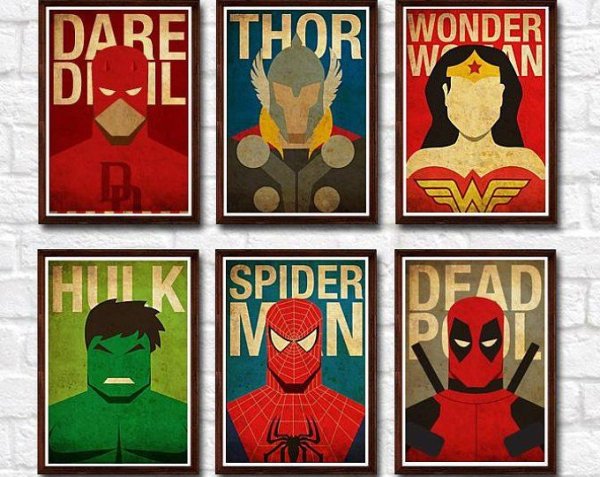 Плакаты Марвел печать