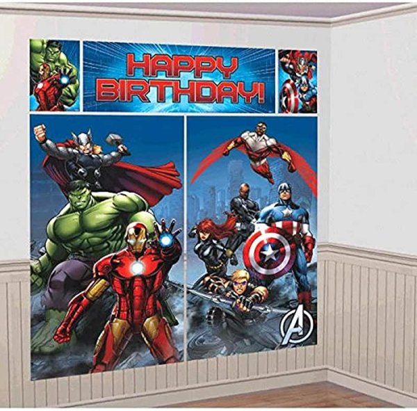 Баннер Марвел на день рождения