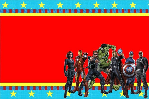 Пригласительные Супергерои