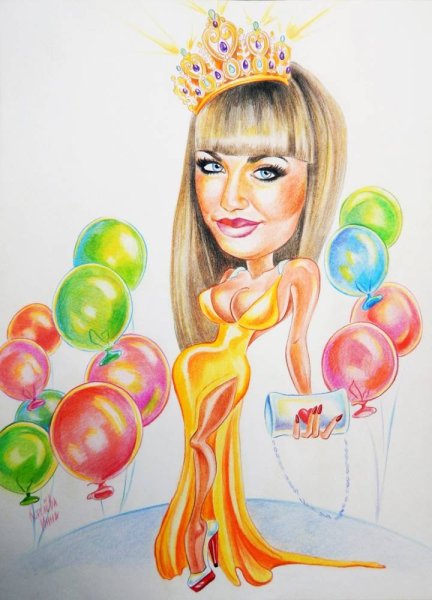 Шарж с днем рождения