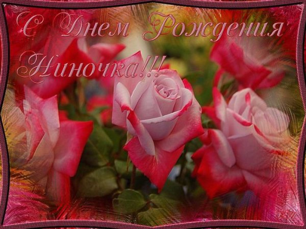 С днём рождения Нина