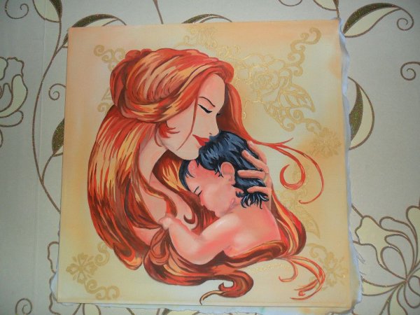 Рисунки на день матери красками