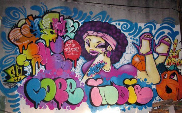 Граффити в стиле бабл
