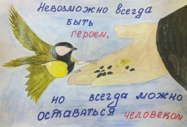 Плакат на тему птицы