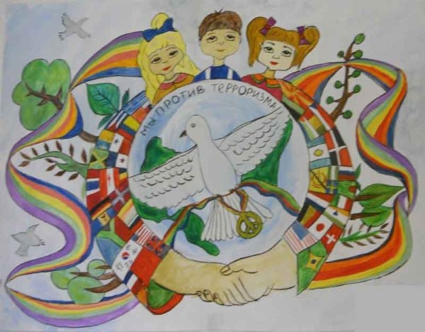 Рисование на тему Дружба народов