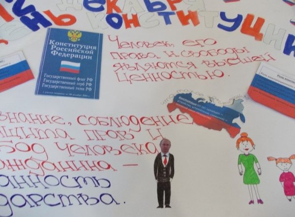 Плакат Конституция глазами детей