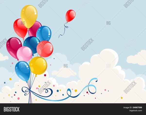 Визитки с воздушными шарами