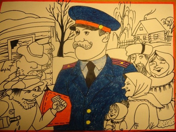 Милицейский рисунок