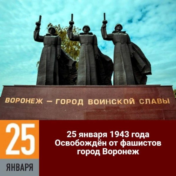 25 Января освобождение Воронежа