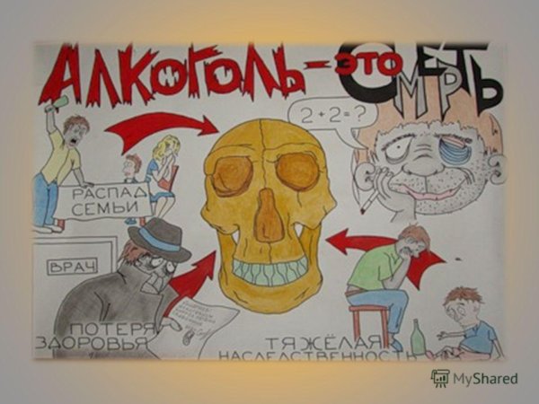 Плакат на тему алкоголь