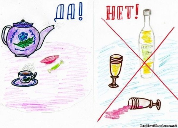 Рисунок на тему алкоголизм