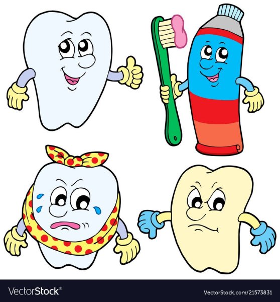 Зубик с зубной щеткой