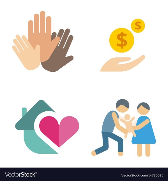 Благотворительность вектор