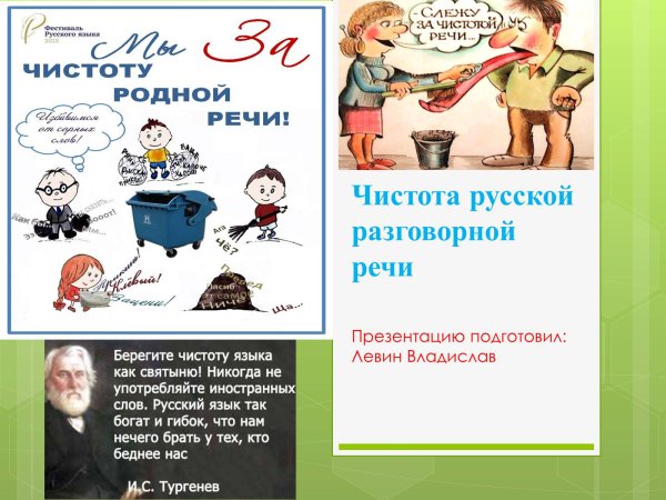 Мы за чистоту русского языка