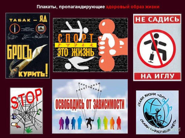Плакаты ЗОЖ современные