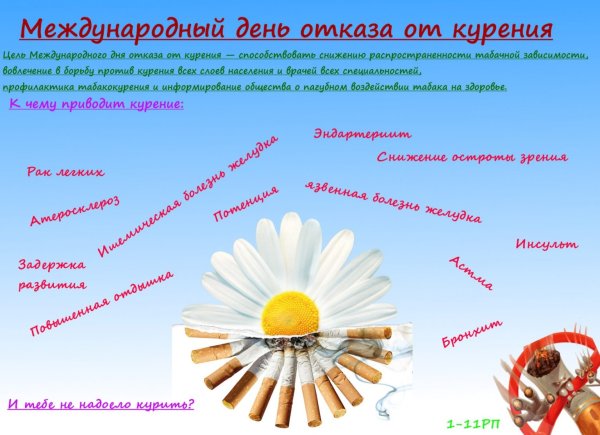 Международный день отказа от курения
